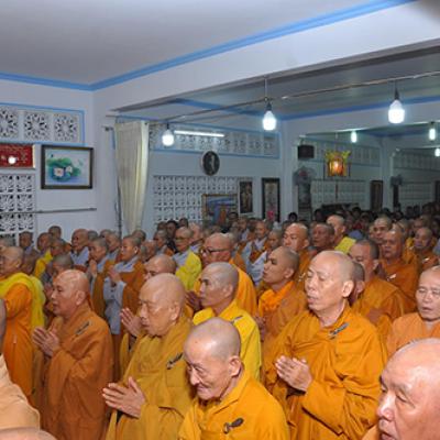 Lễ khánh tuế  Đức Thầy Tông Trưởng Môn Phong Liên Tông Tịnh Độ Non Bồng nhân dịp đầu xuân kỷ Hợi 2019